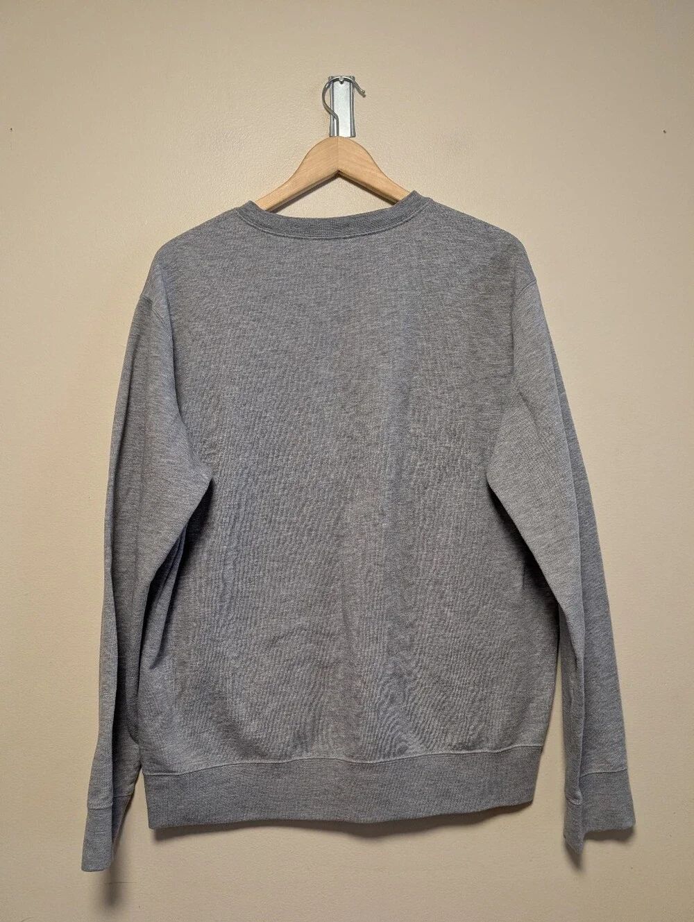 Polo Ralph Lauren Gray Logo Crewneck Sweatshirt Size L Classic Preppy